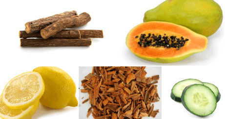 Lemons, cinnamon, papaya, to help whiten your skin.
