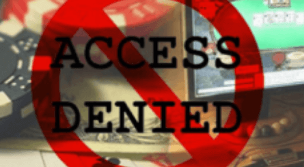 online casino account blocked