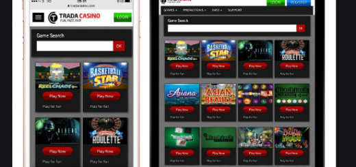 iPhone device at online mobile casino