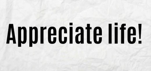 How To Appreciate Life